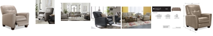 Furniture CLOSEOUT! Kaleb Tufted Leather Recliner, Created for Macy's